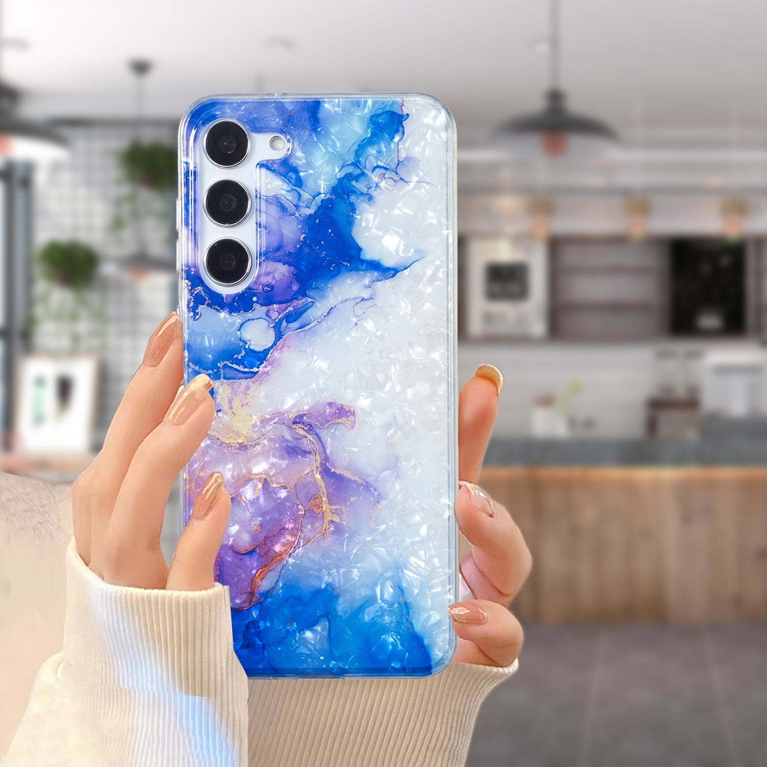For Samsung Galaxy S23 Soft TPU Phone Case Shell Pattern Marble Flower IMD Cover For Samsung Galaxy S23 Soft TPU Phone Case Shell Pattern Marble Flower IMD Cover